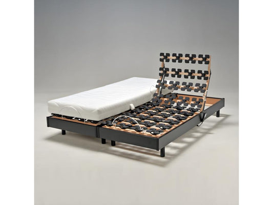 Sommier, 2 x 80 x 200 cm, Noir