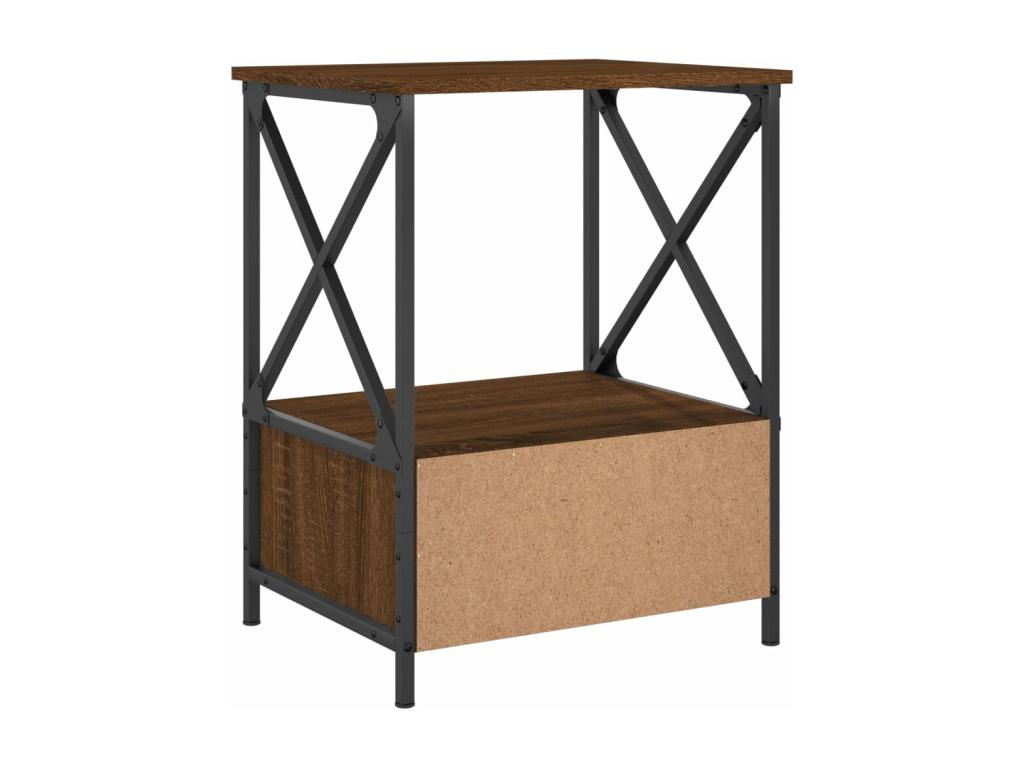 Table en bois composite, 50 x 41 x 65 cm, marron