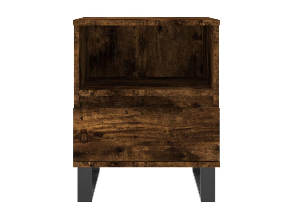 Ensemble de 2 pièces en chêne massif, 40 x 35 x 50 cm, marron