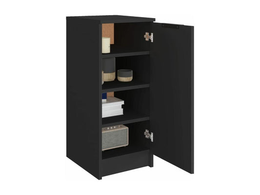 Armoire en bois composite, 30 x 35 x 70 cm, noire