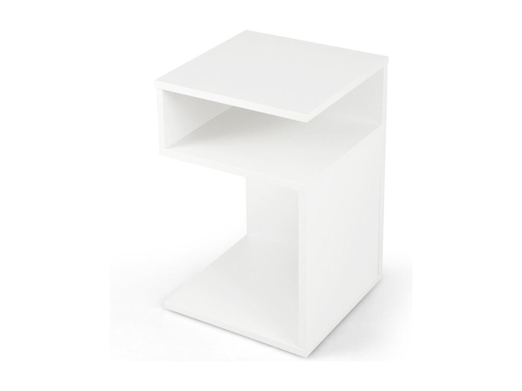 Table, 33 x 33 x 50 cm, blanche