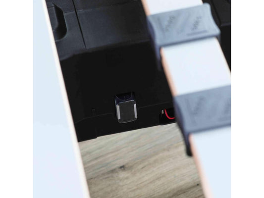 Sommier en tissu, 2 x 80 x 200 cm, gris