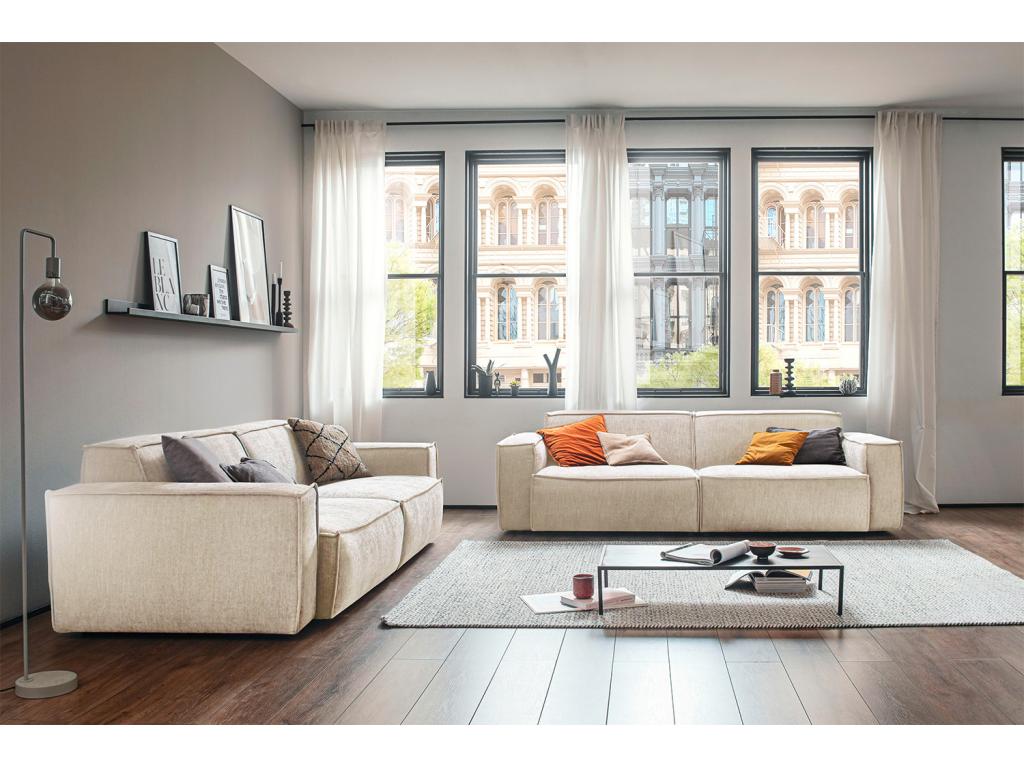 Canapé en tissu beige