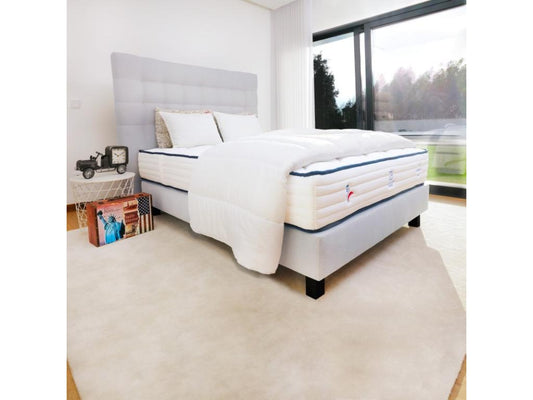 Matelas à ressorts ensachés, 27 cm d'épaisseur, 140 x 190 cm, gris