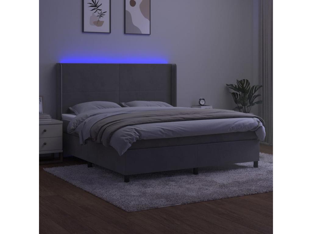 Matelas, 180 x 200 cm, Gris