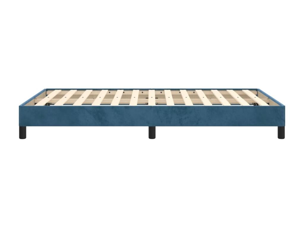 Matelas en velours, 120 x 190 cm, bleu