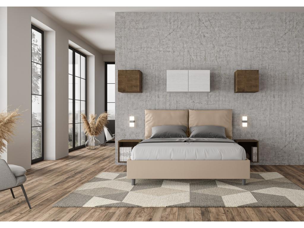 Cadre de lit en similicuir, 160 x 210 cm