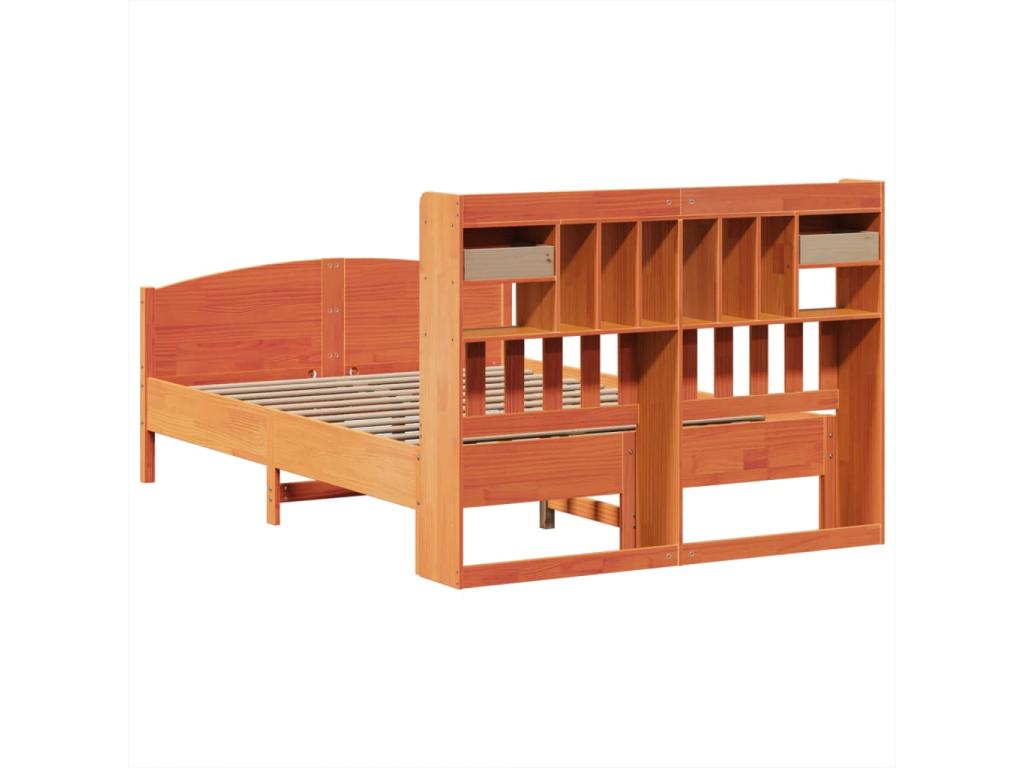 Matelas en bois de pin, 160 x 200 cm, marron
