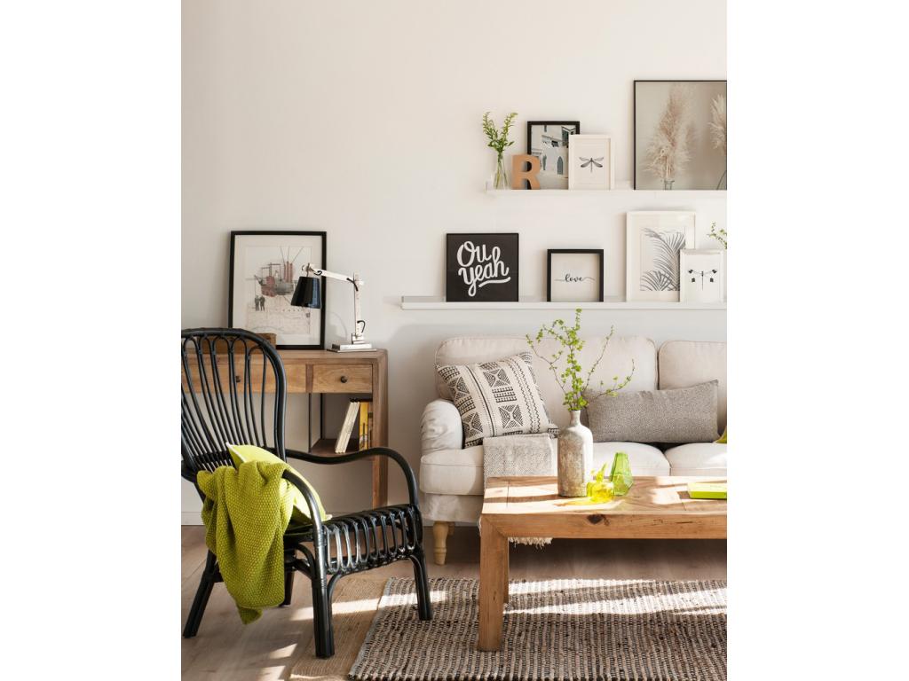 Produit en bois de pin, 50 x 7 cm, blanc