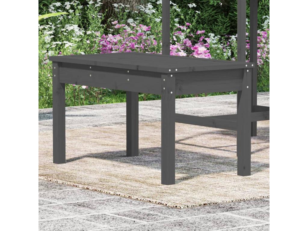 Produit en bois massif, 80 x 44 x 45 cm, gris