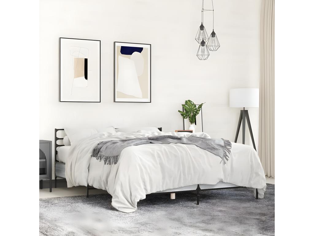 Matelas, 140 x 190 cm, gris