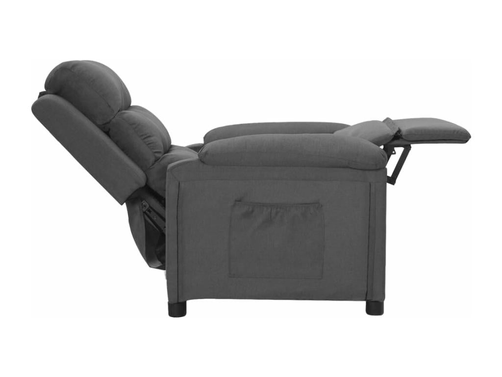 Fauteuil d'appoint en tissu gris