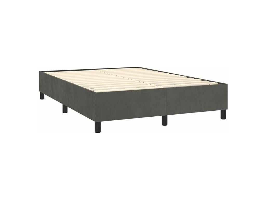 Matelas en velours, 140 x 190 cm, blanc