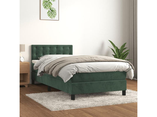 Matelas en velours, 100 x 200 cm, vert