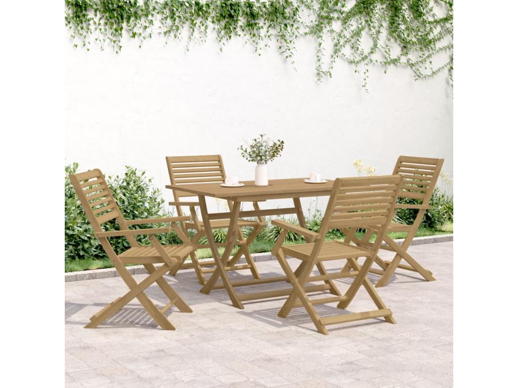 Ensemble de 5 pièces, marron