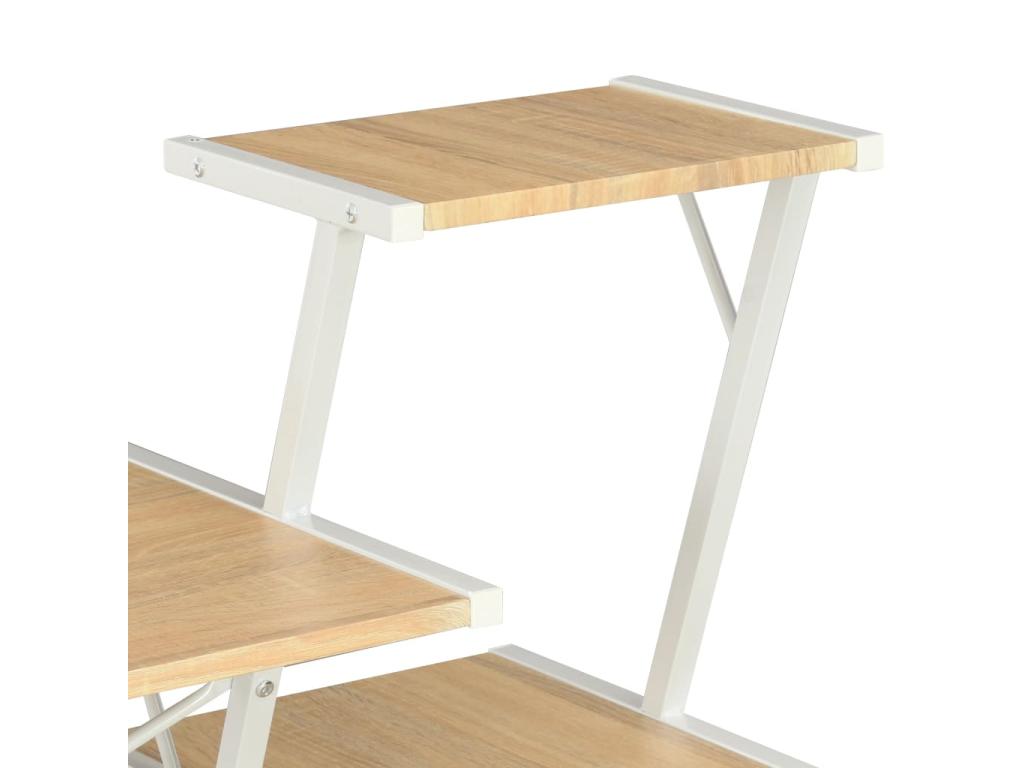 Produit en bois de chêne, 116 x 50 x 93 cm, blanc