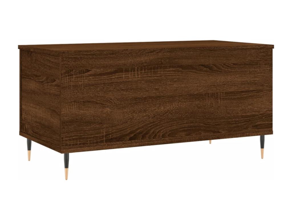Table basse en bois composite, 90 x 44,5 x 45 cm, marron
