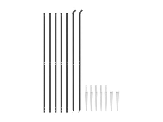 Objet en métal, 2,2 x 10 cm, gris