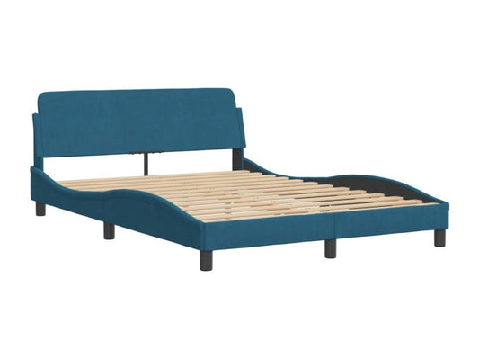 Matelas en velours, 120 x 200 cm, bleu