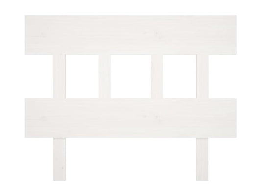 Cadre de lit en bois massif, 78,5 x 3 x 81 cm, blanc