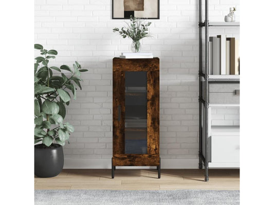 Buffet en bois d'ingénierie, 34,5 x 34 x 90 cm, marron