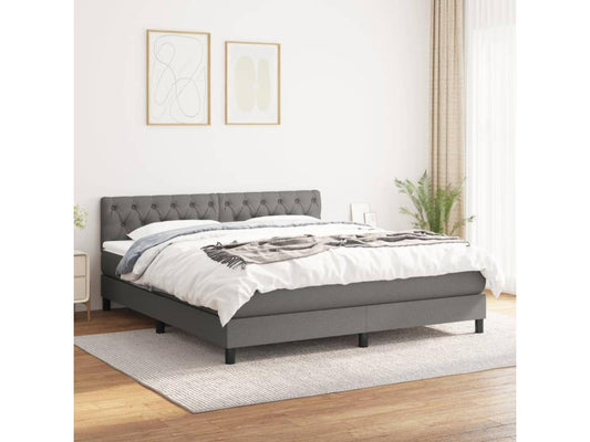 Matelas en tissu, 160 x 200 cm, gris