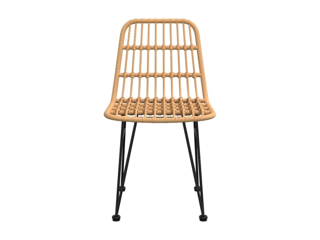 Produit en résine tressée, 248 x 62 x 84 cm, marron