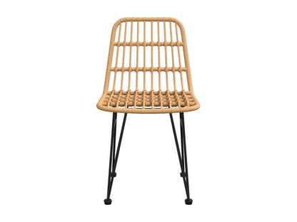 Produit en résine tressée, 248 x 62 x 84 cm, marron