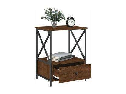 Table en bois composite, 50 x 41 x 65 cm, marron