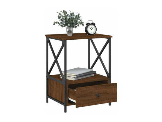 Table en bois composite, 50 x 41 x 65 cm, marron