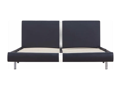 Cadre de lit en similicuir, 120 x 200 cm, noir