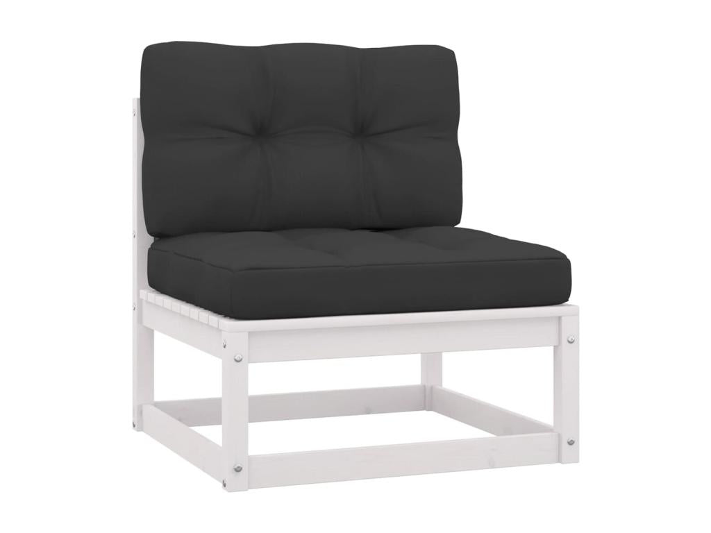 Ensemble de mobilier de jardin 8 pièces en pin blanc