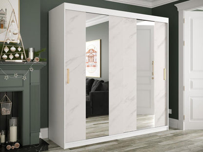 Armoire, 200 x 200 x 62 cm, blanche
