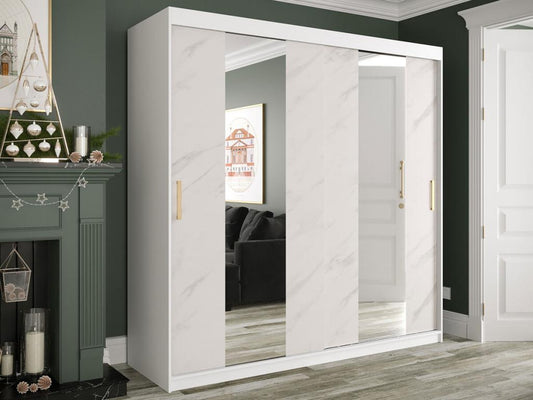 Armoire, 200 x 200 x 62 cm, blanche