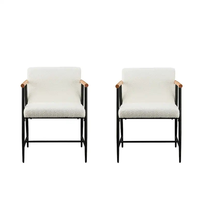 Chaises de salle à manger en tissu Elvryn (lot de 2) par Christopher Knight Home