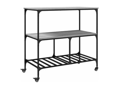 Panneau en bois d'ingénierie, 100 x 50 x 95 cm, gris