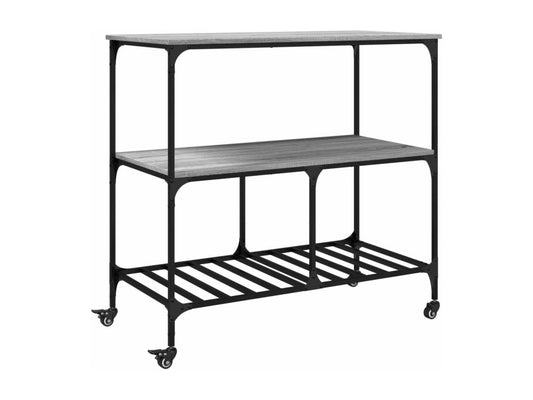 Panneau en bois d'ingénierie, 100 x 50 x 95 cm, gris