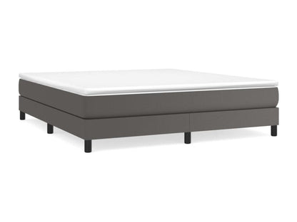 Matelas en similicuir, 180 x 200 cm, gris