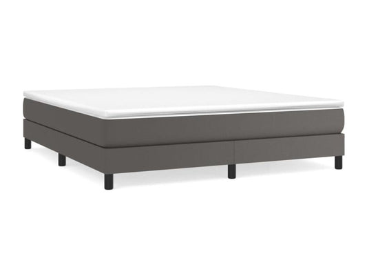 Matelas en similicuir, 180 x 200 cm, gris