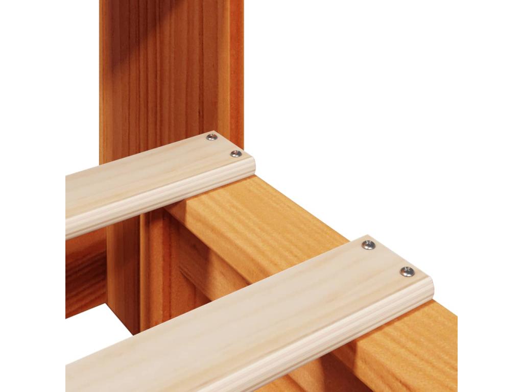 Matelas en bois massif, 75 x 190 cm, blanc