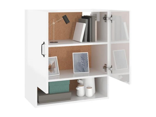 Armoire en bois composite, 60 x 31 x 70 cm, blanche