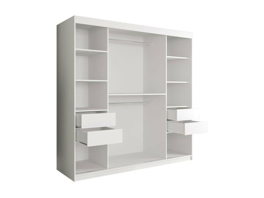 Armoire, 200 x 200 x 62 cm, blanche