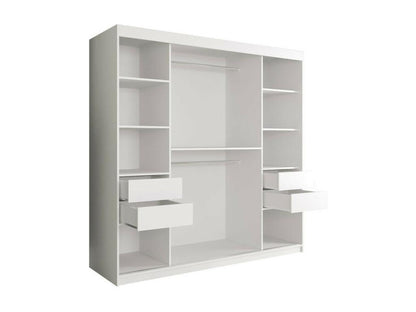 Armoire, 200 x 200 x 62 cm, blanche