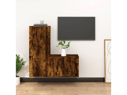 Produit en bois d'ingénierie en 2 pièces, brun