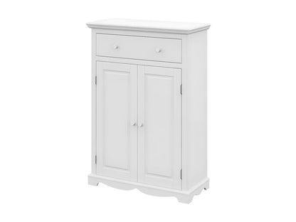 Buffet 2 portes, 94 x 134 x 42 cm, blanc