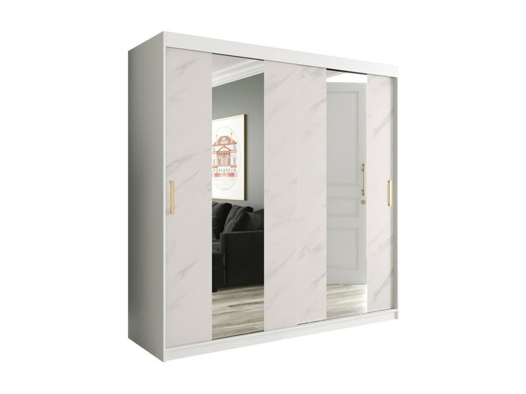 Armoire, 200 x 200 x 62 cm, blanche