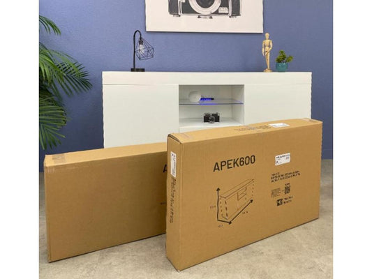 Buffet, 150 x 40 x 80 cm, blanc