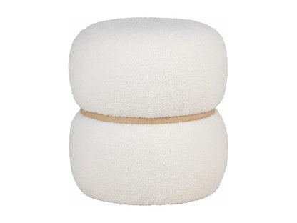 Pouf en tissu, blanc