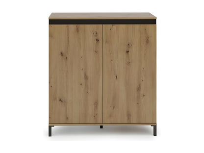 Armoire en chêne clair, 100 x 110 x 40 cm, teinte naturelle claire