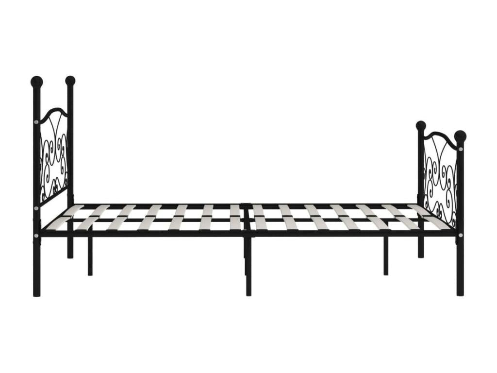 Sommier métallique, 120 x 200 cm, noir